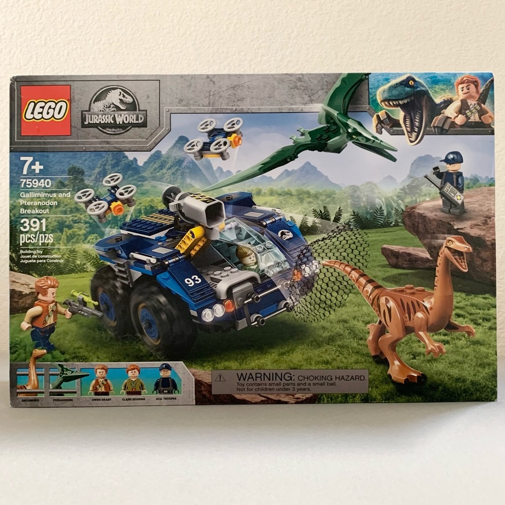 Lego dinosaur car set